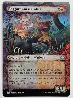 MTG Lorwyn Eclipsed - ECL 331 Boggart Cursecrafter (Showcase) - Uncommon Foil - Image 1