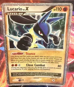 Pokemon Lucario LV.X DP17 Level-Up Holo Card 2007 Nintendo Pokemon TCG English - Image 1
