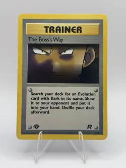 Pokemon The Boss's Way Team Rocket 1st Edition 73/82 Uncommon Regular Trainer - Image 1