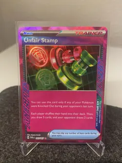 Unfair Stamp - 165/167 - Holo | Pokemon TCG SV06 Twilight Masquerade ACE SPEC - Image 1