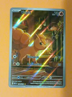 Pokemon Mega Evolution Base Set Vulpix 138/132 Illustration Rare - Image 2