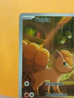 Pokemon Mega Evolution Base Set Vulpix 138/132 Illustration Rare - Image 3
