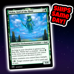 Nylea God Of The Hunt - Custom Art Magic: The Gathering Playtest Card - Image 1