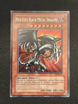 Red-Eyes Black Metal Dragon FMR-001 Forbidden Memories Secret Rare LP Yu-Gi-Oh - Image 1