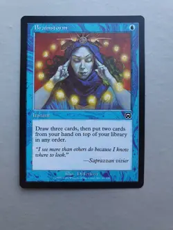 Brainstorm, MTG Mercadian Masques (1999) Common Blue Instant NM - Image 1