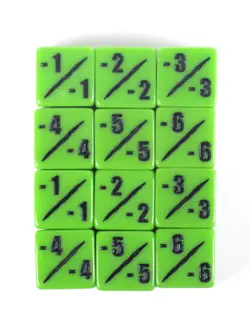 MTG -1/-1 Negative Counter Dice Set 12d6 Dice Set Magic The Gathering Infect - Image 2