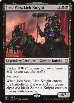 Josu Vess, Lich Knight Dominaria NM Black Rare MAGIC GATHERING CARD ABUGames - Image 1