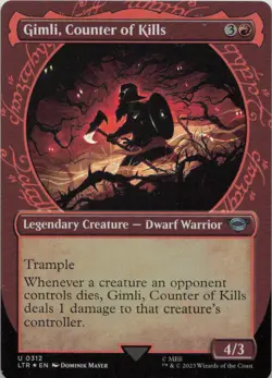 Gimli Counter of Kills Showcase FOIL U Universes Beyond: The Lord of the - Image 1