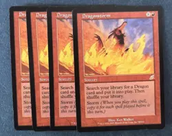 MTG 4X SCOURGE DRAGONSTORM NM MAGIC THE GATHERING CARD RED RARE SORCERY ENGLISH - Image 4