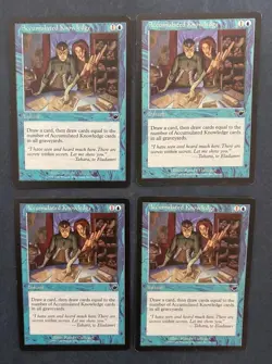 MTG 4X NEMESIS ACCUMULATED KNOWLEDGE ENGLISH MAGIC THE GATHERING INSTANT BLUE - Image 4