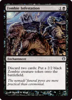 4x Zombie Infestation NM-Mint, English Archenemy MTG Magic - Image 1