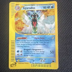 Pokemon Gyarados TCG H10/H32 Skyridge Holo Rare - LP front - MP back - Image 1