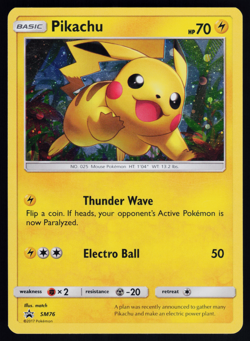 Pikachu SM76 Pokemon Sun & Moon Promo English Holo - Image 1