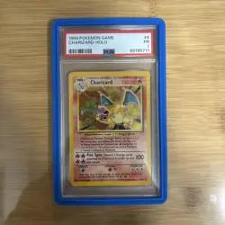 1999 Charizard -Holo Base Set Pokemon Game #4 PSA 1 - Image 1