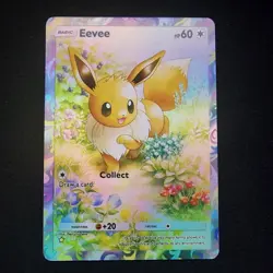 Pokemon Eevee Pocket TCG Holo With Texture Read Description - Image 1