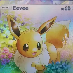 Pokemon Eevee Pocket TCG Holo With Texture Read Description - Image 2