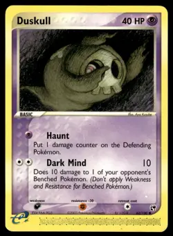 Pokemon TCG Sandstorm #62/100 Duskull LP - Image 1