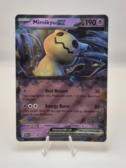 Mimikyu EX - SVP004 Black Star Promo Card Half Art Ultra Rare Pokemon Card NM - Image 1