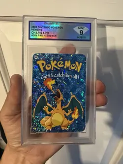 Charizard #006 - Vintage Vending Machine Prism Sticker 2000 - Pokemon Card DSG 9 - Image 1