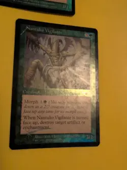 Nantuko Vigilante x2 Insect Mutant LEGIONS (2003). OLD VINTAGE FOIL MTG2 CARD - Image 3