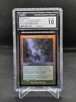 MTG Modern Horizons 3 Foil Retro-Frame Polluted Delta 0438 CGC Gem Mint 10 - Image 1