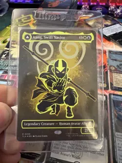 Aang, Swift Savior (Borderless) (Neon Ink Foil) Avatar: The Last Airbender Foil - Image 1