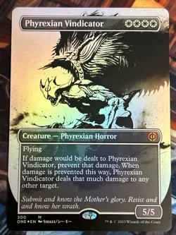 Phyrexian Vindicator (Showcase) Phyrexia: All Will Be One Foil NM-M Unplayed - Image 1