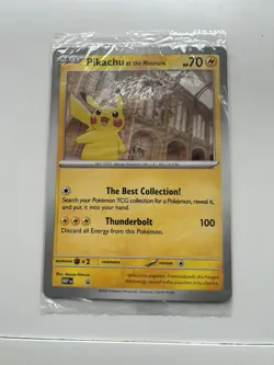 Pikachu At The Museum Jumbo Promo Card, Pokemon TCG ✅ - Image 1