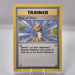 Gust of Wind 93/102 Common Base Set 2000 Pokemon Card - NM - Image 1