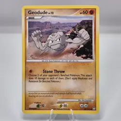 Geodude - 84/123 - Common - Mysterious Treasures Pokemon Card - NM - Image 1