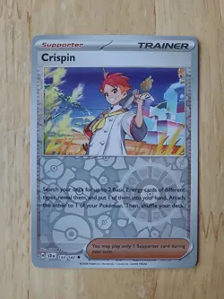Crispin 133/142 Stellar Crown Reverse Holo Pokemon Card NM - Image 1