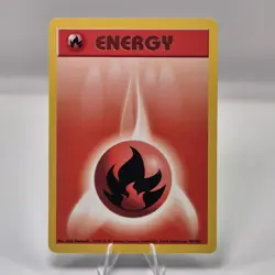 Fire Energy 98/102 - Pokemon Card Base Set Vintage 2000 Common NM - Image 1