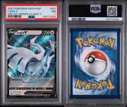 2023 POKEMON SWSH BSP | CROWN ZENITH SPECIAL COLLECTION LUGIA V 301 PSA 7 - Image 3