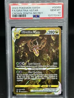 2023 POKEMON SWORD & SHIELD CROWN ZENITH SECRET FULL ART/GIRATINA VSTAR PSA 10 - Image 1
