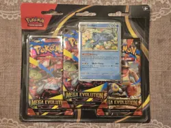 Pokemon TCG Mega Evolution Base Set 3-Pack Blister |Golduck |BRAND NEW SEALED - Image 1