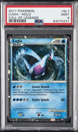 2011 POKEMON CALL OF LEGENDS #SL7 LUGIA-HOLO PSA 9 - Image 1