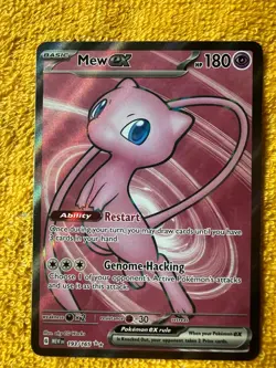 Pokemon MEW EX 193/165 Sv: Scarlet & Violet 151 Holo Full Art - Image 1