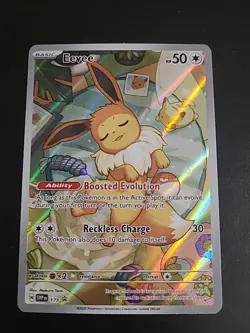 Eevee SVP173 - Prismatic ETB Promo Illustration Rare Holo Pokemon NM - Image 1