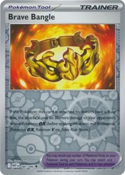 Brave Bangle 080/086 - Reverse Holo White Flare WHT - Pokemon Card - NM - Image 1