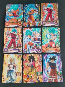 Dragon Ball Heroes SDBH Card Lot 9 Set Goku Gogeta MM3-018 God Promo lot eb254 - Image 1