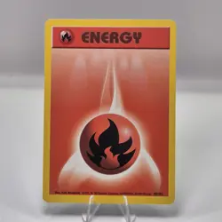 Fire Energy 98/102 - Pokemon Card Base Set Vintage Unlimited 1999 Common NM - Image 1