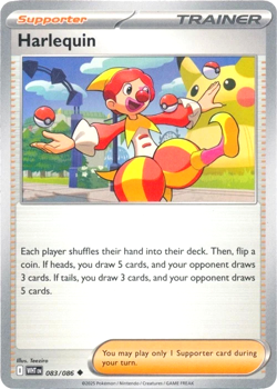 Harlequin 083/086 White Flare WHT - Pokemon Card - NM - Image 1