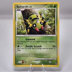 Spinarak 103/123 - Common - Mysterious Treasures Pokemon Card - NM - Image 1