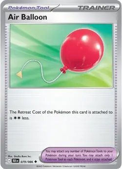 Air Balloon 079/086 - Black Bolt Pokemon Card Blk - NM - Image 1