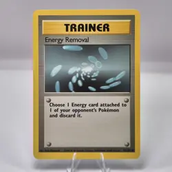 Energy Removal 92/102 - 1999 Trainer English Base Set - Pokemon Card NM - Image 1