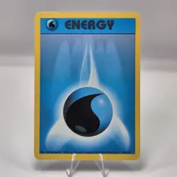 Water Energy 102/102 - Base Set Unlimited - Vintage Pokemon Card 1999 NM - Image 1