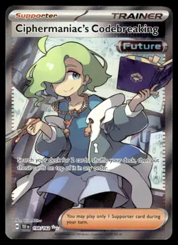 Pokemon TCG Temporal Forces #198/162 Ciphermaniac's Codebreaking NM - Image 1