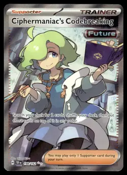 Pokemon TCG Temporal Forces #198/162 Ciphermaniac's Codebreaking NM - Image 1