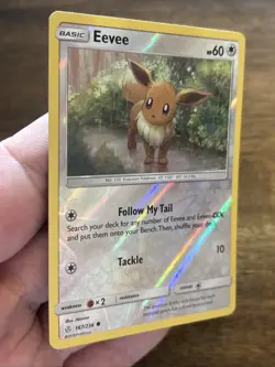 Eevee 167/236 Reverse Holo Sun & Moon SM Cosmic Eclipse Set Pokemon Card - NM a - Image 3