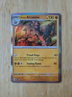 Hisuian Arcanine - 100/167 - Pokemon TCG - Twilight Masquerade - Rare Holo - NM - Image 1